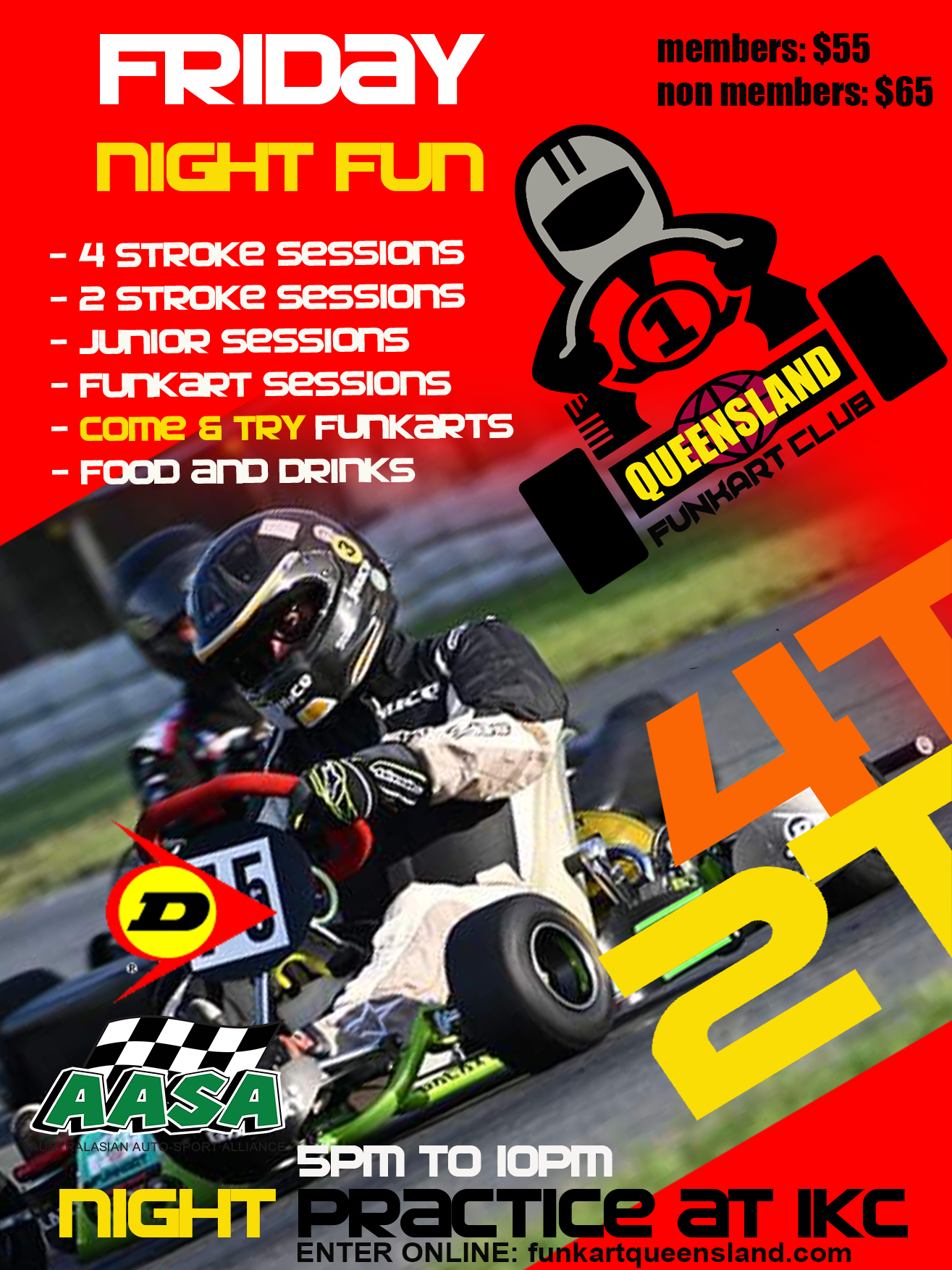 FRIDAY NIGHT FUN PRACTICE TICKET SEP 18 - IPSWICH (IKC)